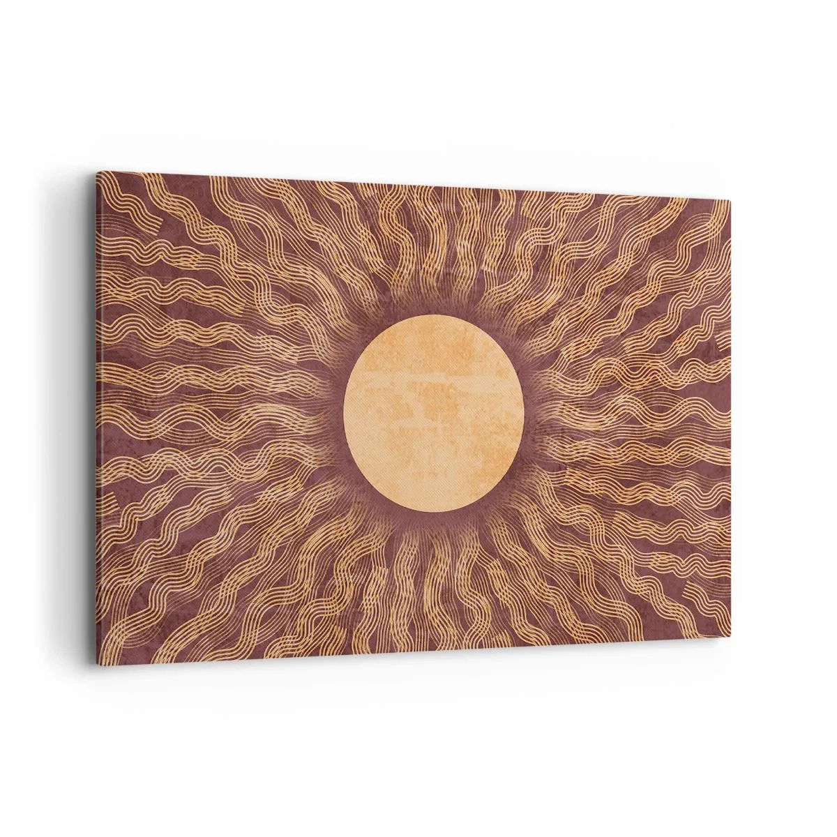 Schilderen op canvas - Zon icoon - 120x80 cm