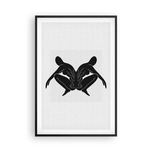 Poster in een zwarte lijst - Een gemeenschappelijke ziel - 61x91 cm