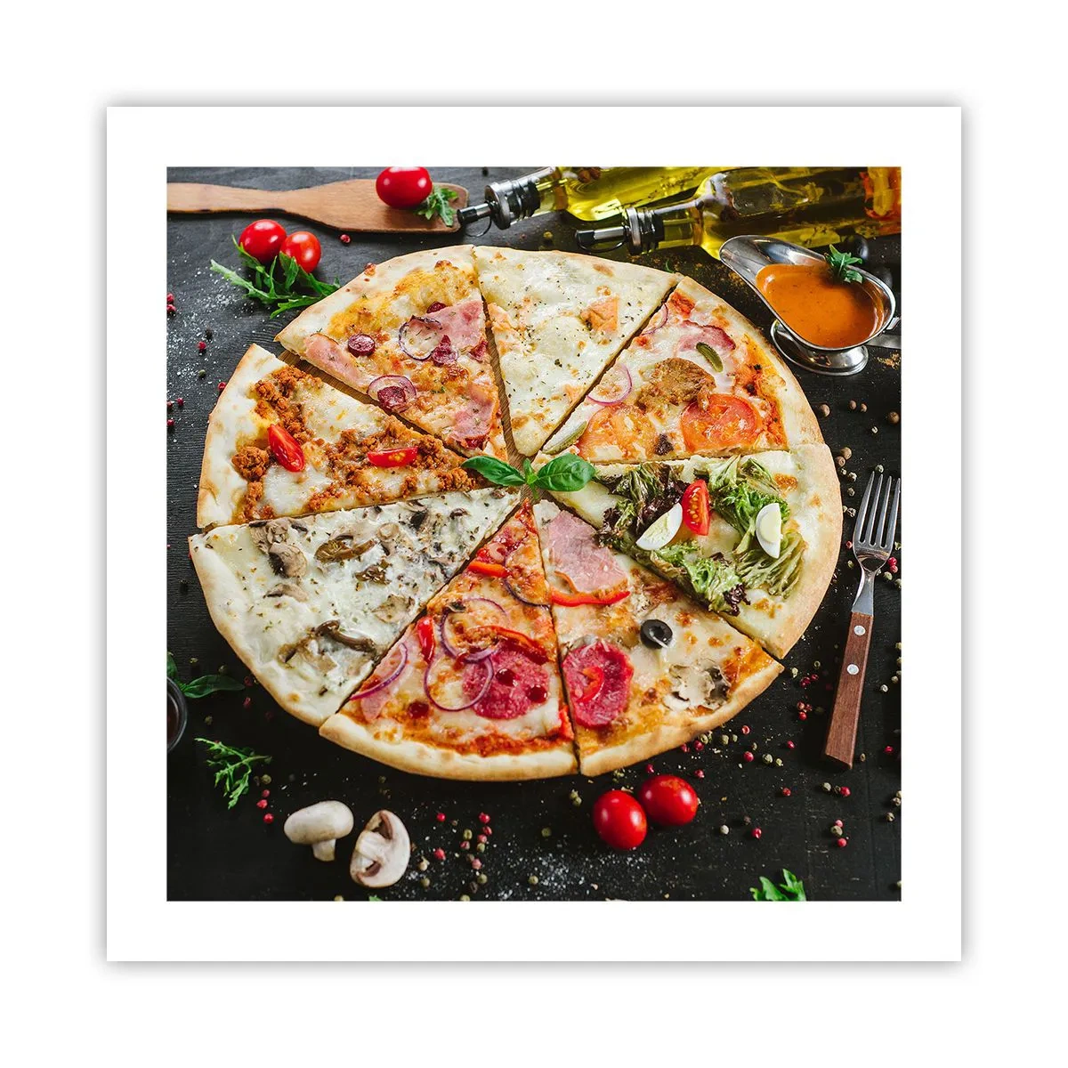 Poster - Een scala aan smaken - 50x50 cm