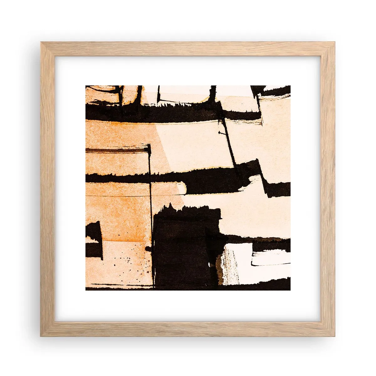 Een poster in een licht eiken lijst - Bestel echter - 30x30 cm