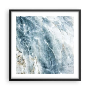 Poster in een zwarte lijst - Ijs wereld - 50x50 cm