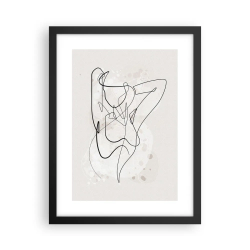 Poster in een zwarte lijst - De kunst van het verleiden - 30x40 cm