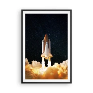 Poster in een zwarte lijst - Advertentie astra! - 61x91 cm