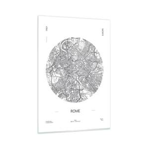 Schilderen op glas - Anatomie van Rome - 80x120 cm