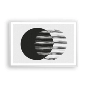 Poster in een witte lijst - Zijn alter ego - 91x61 cm