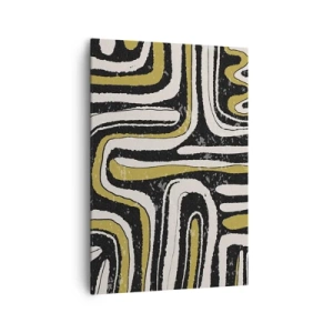 Schilderen op canvas - Compositie: wegen en steegjes - 70x100 cm