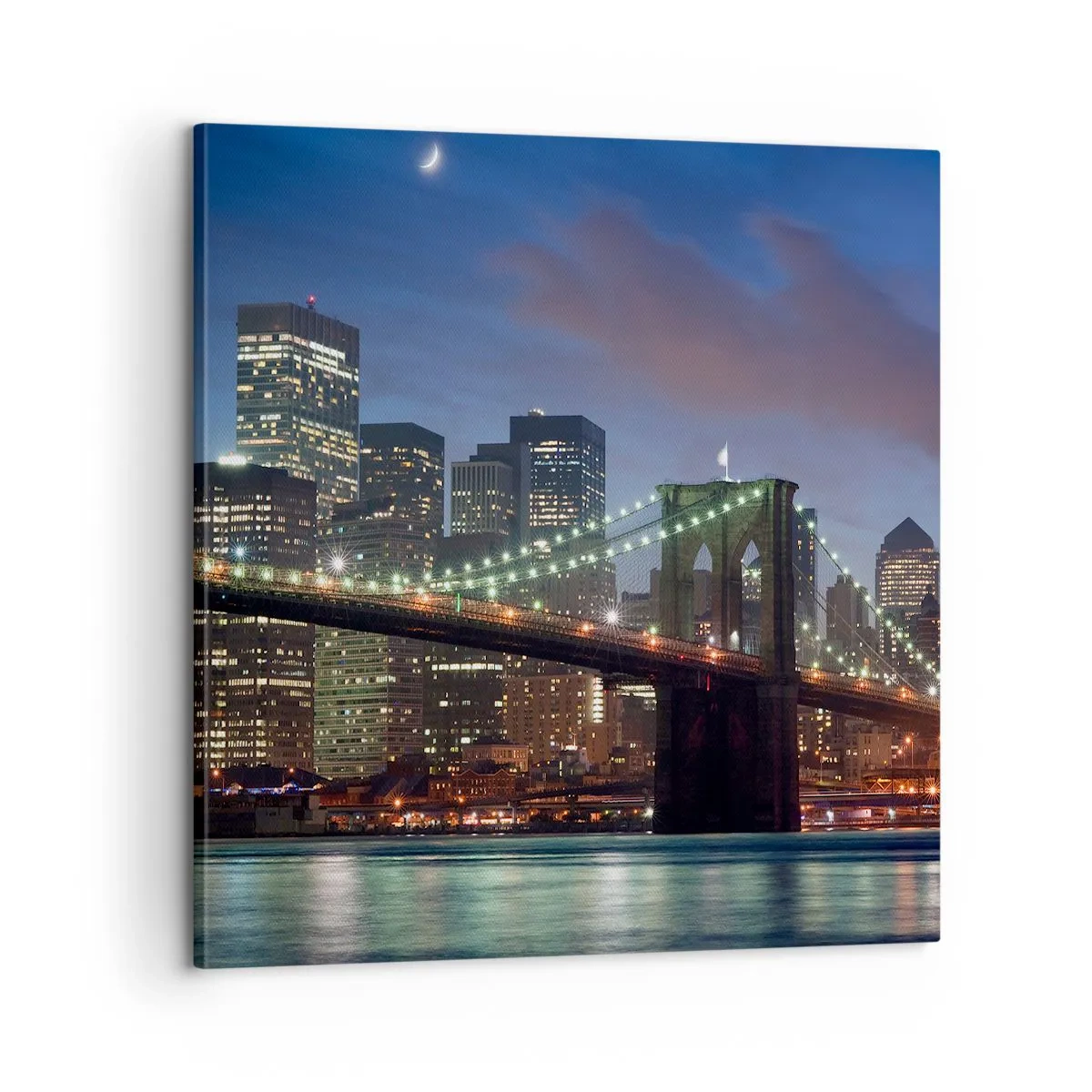 Schilderen op canvas - Gloeiende nacht - 60x60 cm