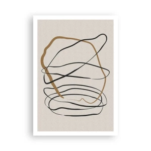 Poster - Compositie – loopdans - 70x100 cm