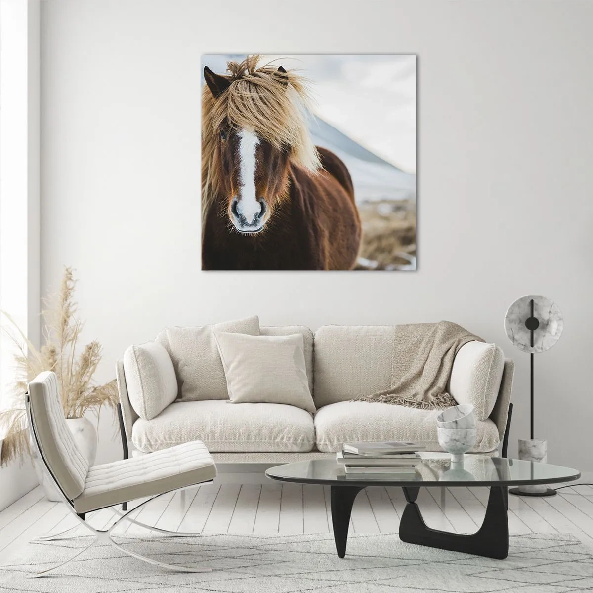Schilderen op glas - Voel jij je vrij? - 70x70 cm