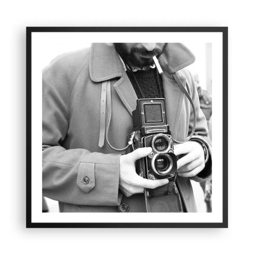 Poster in een zwarte lijst - Retro stijl - 60x60 cm
