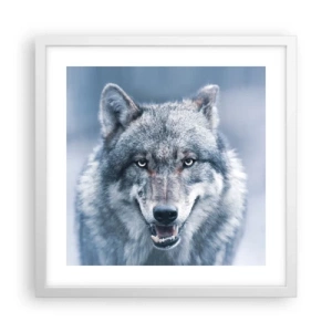 Poster in een witte lijst - Ga jij de uitdaging aan? - 40x40 cm