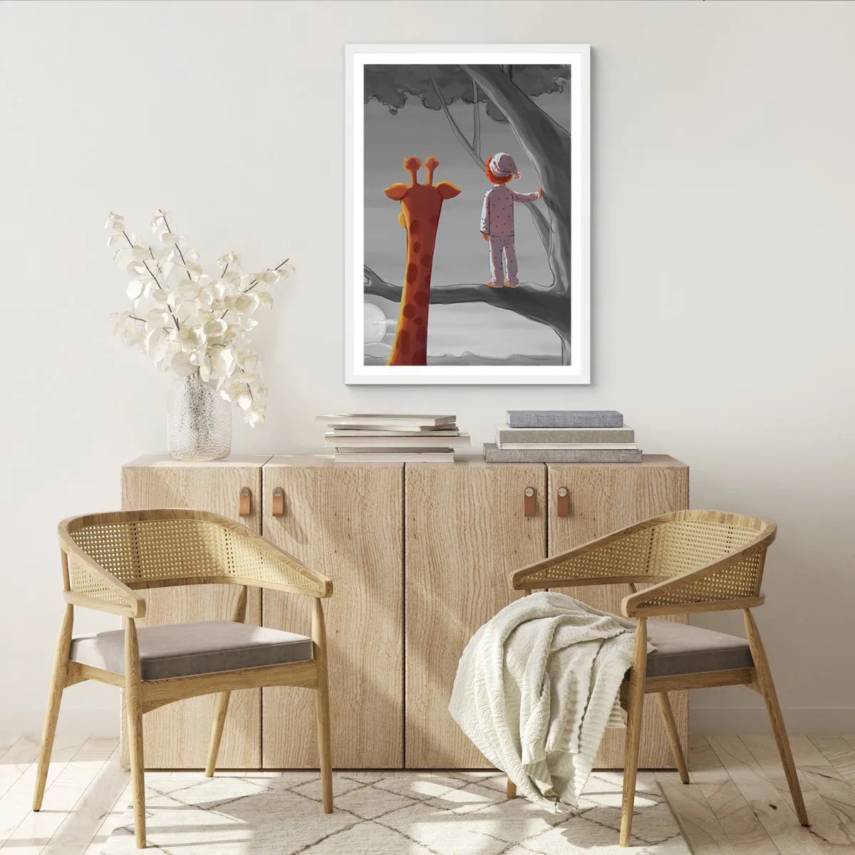 Poster in een witte lijst - Dit gebeurt echt - 61x91 cm