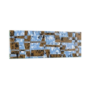 Schilderen op glas - Een niet-menselijke knipsel - 90x30 cm