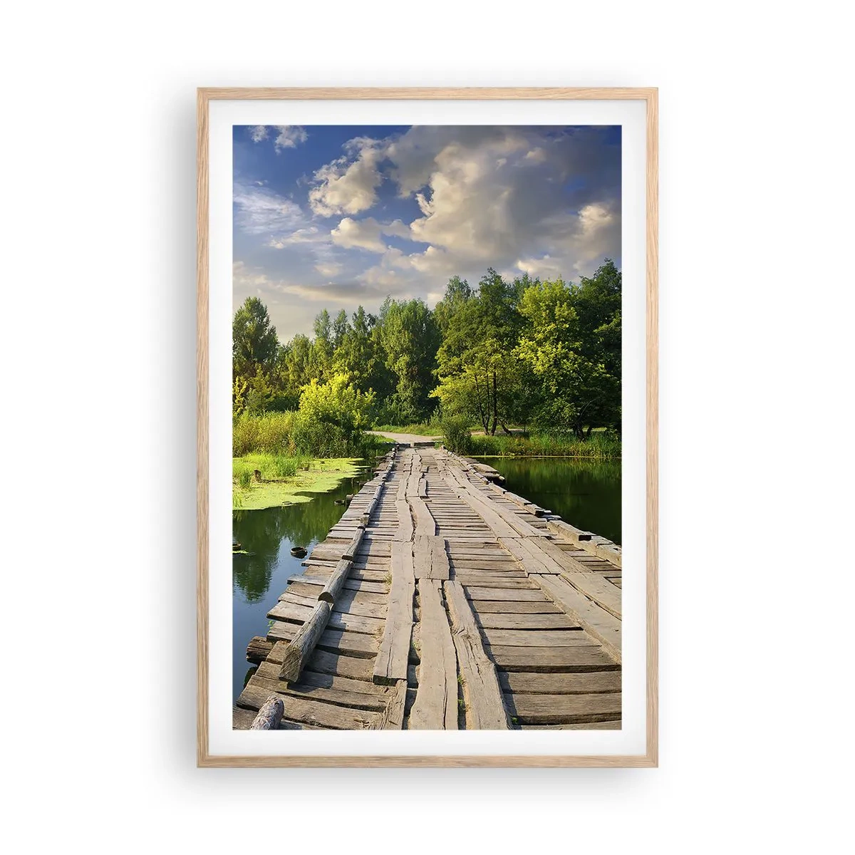 Een poster in een licht eiken lijst - Zomer, zomer overal - 61x91 cm