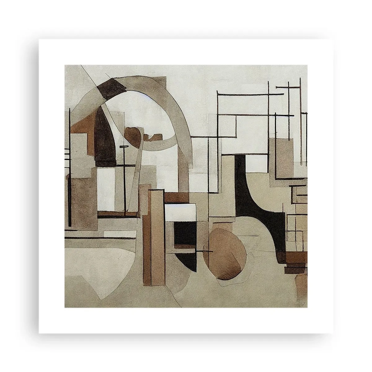 Poster - Stadslandschap 2.0 - 40x40 cm