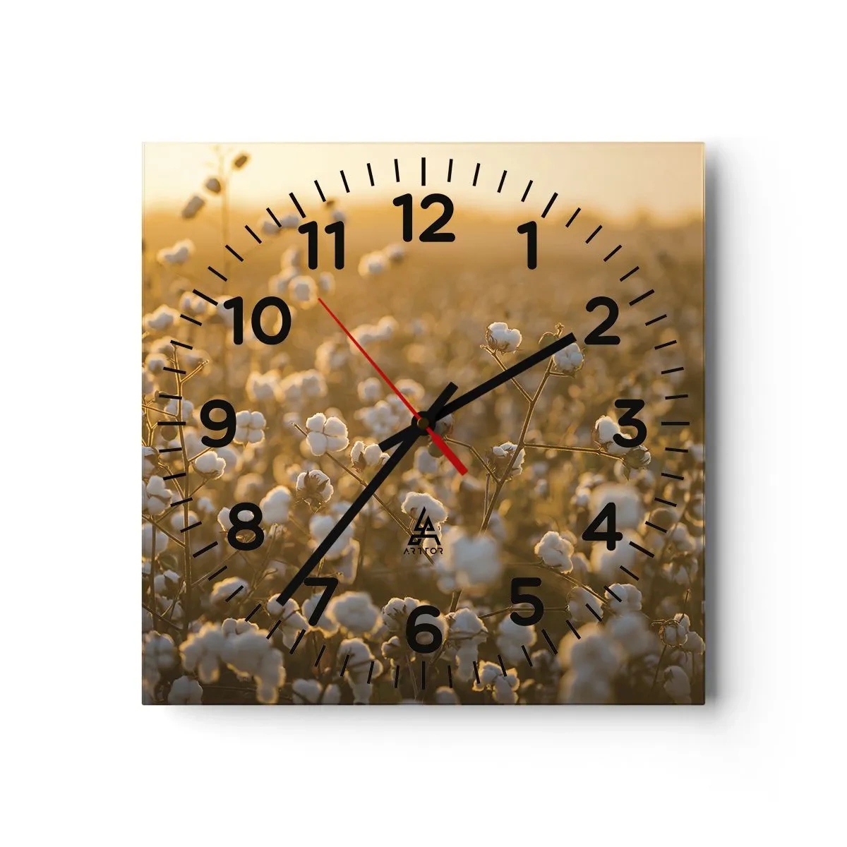 Wandklok - Klok - Pluizig veld - 30x30 cm