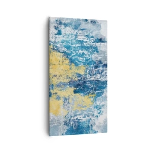 Schilderen op canvas - Abstractie vol met weer - 55x100 cm