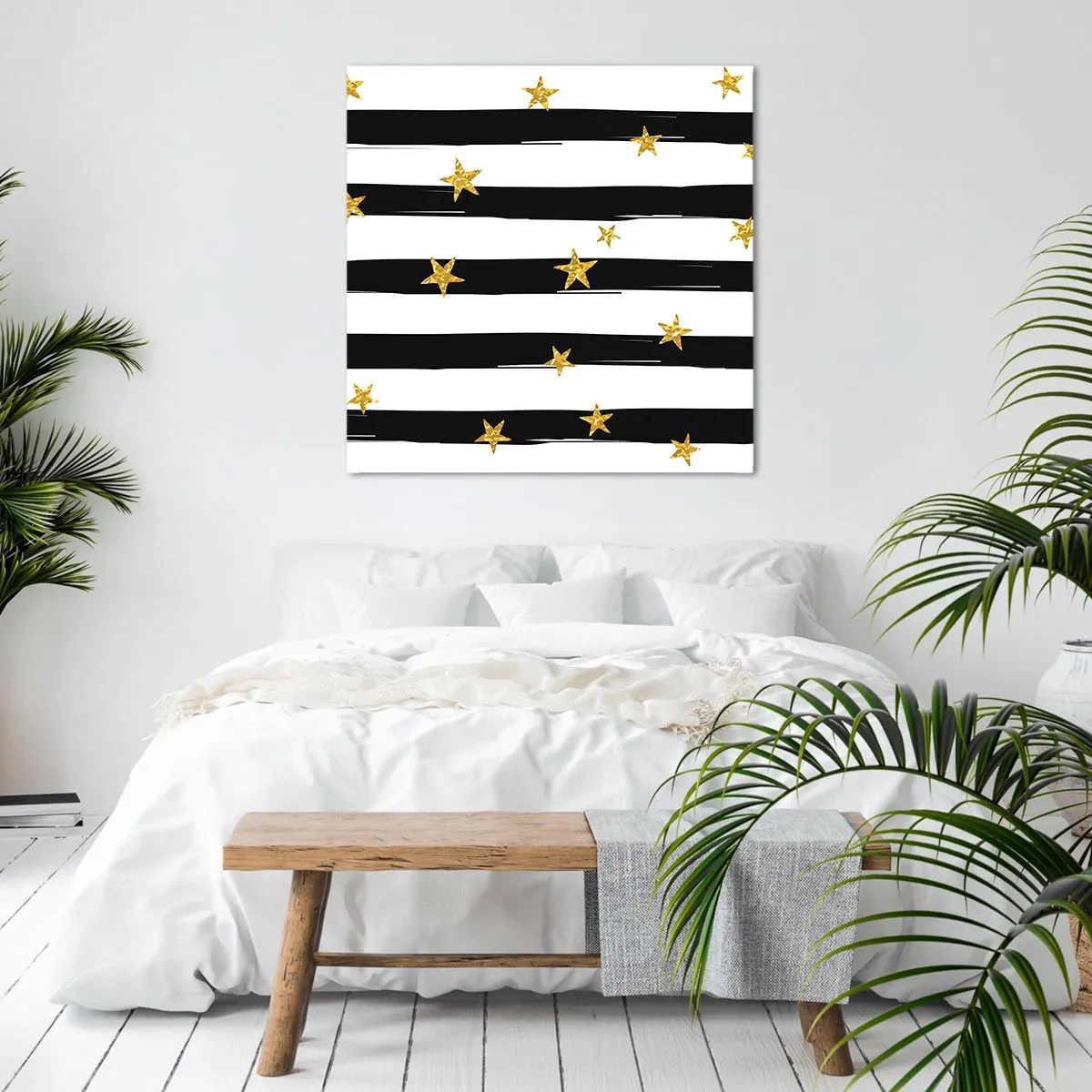 Schilderen op canvas - We zijn allemaal geboren onder een gelukkige ster - 40x40 cm