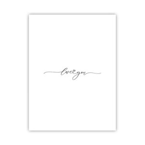 Poster - Zwart op wit - 30x40 cm