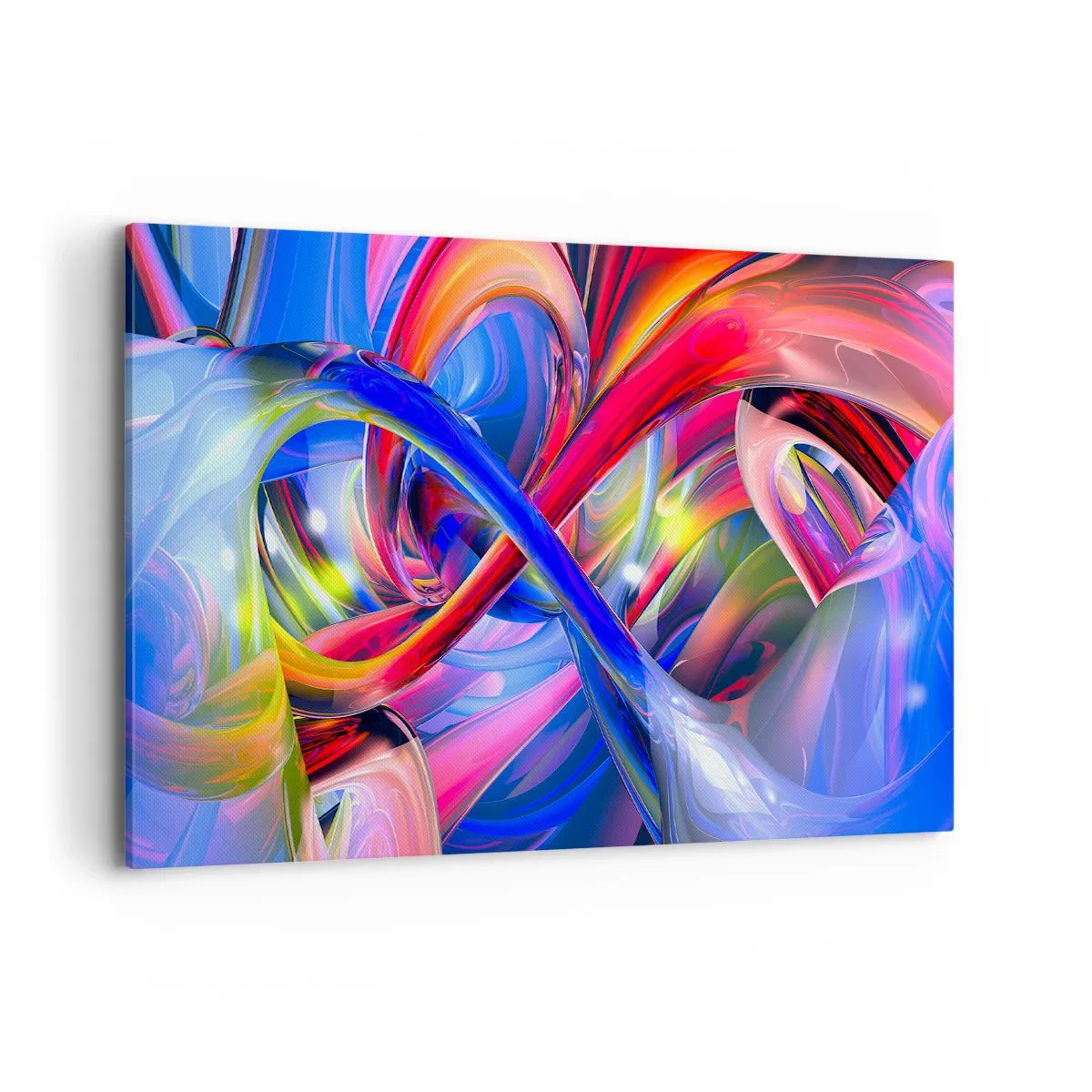Schilderen op canvas - Een dans van kleuren - 100x70 cm