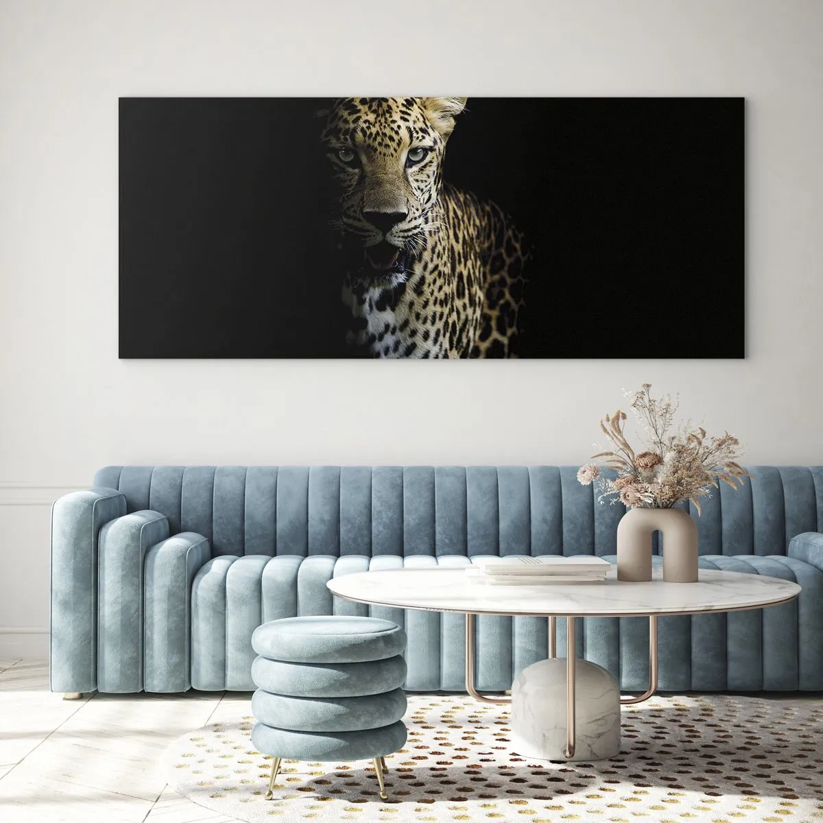 Schilderen op glas - Donkere schoonheid - 120x50 cm