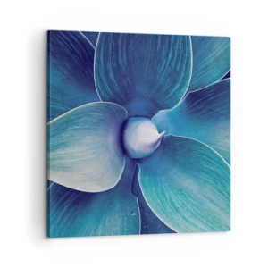 Schilderen op canvas - Blauw uit de lucht - 60x60 cm