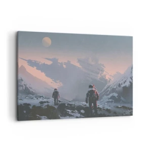 Schilderen op canvas - Onder een onbekende ster - 120x80 cm