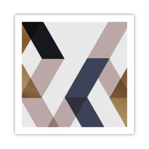 Poster - Vlakken en hoeken - 60x60 cm