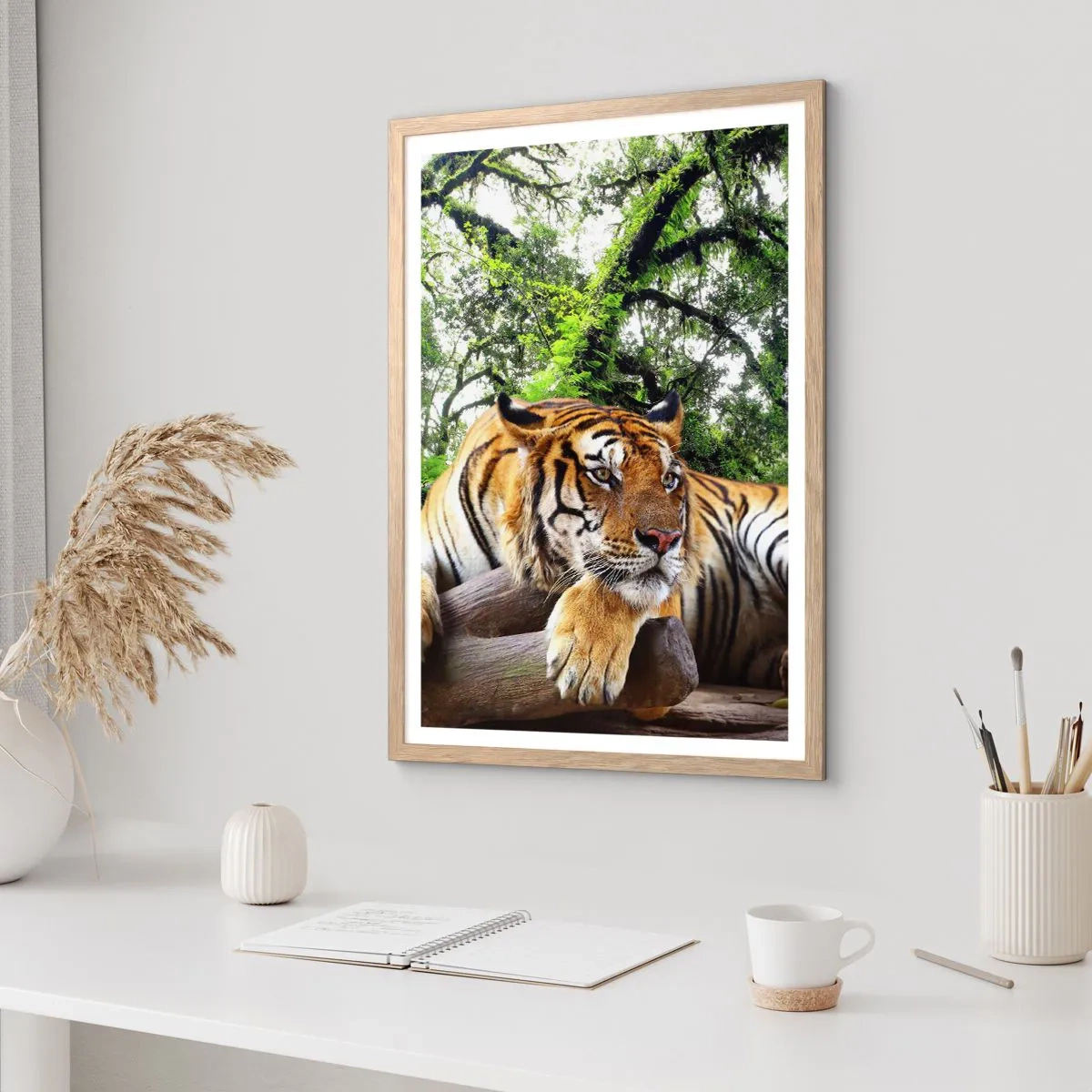 Een poster in een licht eiken lijst - Met vriendelijke groet - 40x50 cm