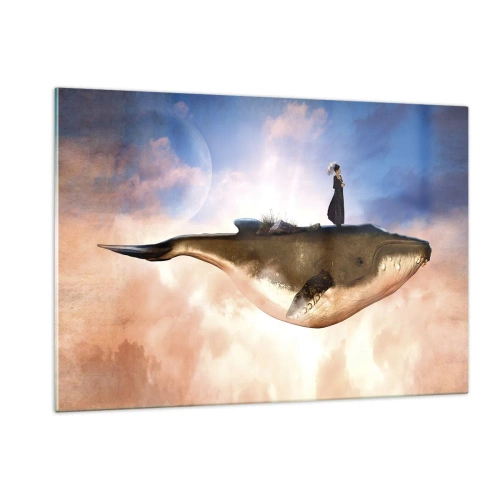 Schilderen op glas - Een echte reis - 120x80 cm