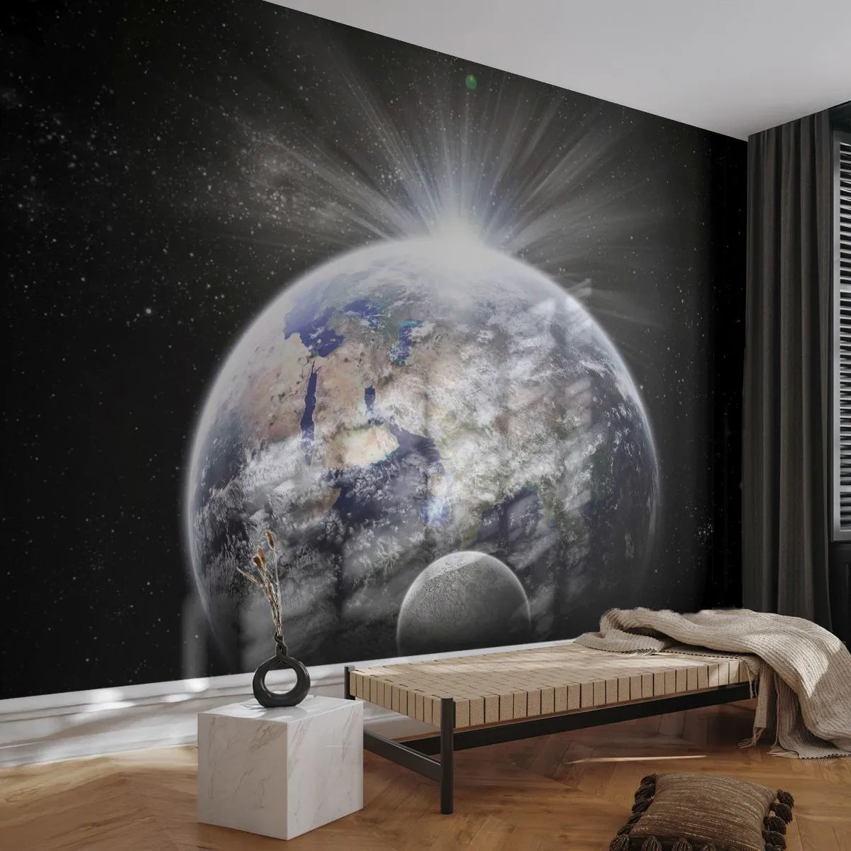 Fotobehang Premium Sand - In volle pracht - Astronomie, Kosmos, heelal - 400x280 cm