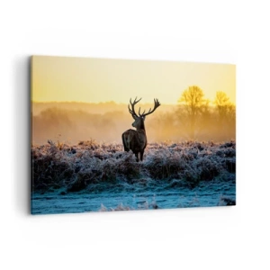 Schilderen op canvas - Gekroond op zijn landgoed - 120x80 cm