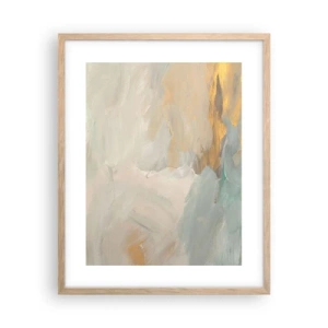 Een poster in een licht eiken lijst - Abstractie – het land van zachtheid - 40x50 cm