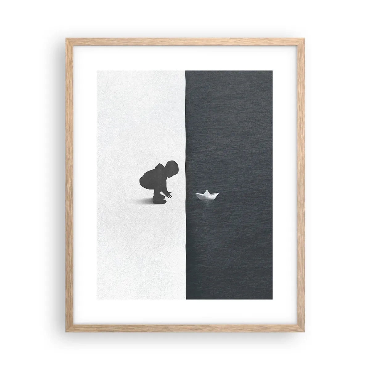 Een poster in een licht eiken lijst - Geweldige expeditie - 40x50 cm