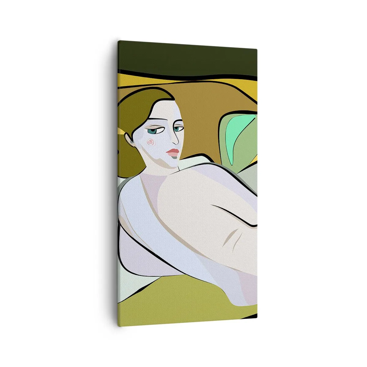 Schilderen op canvas - Intiem portret - 55x100 cm