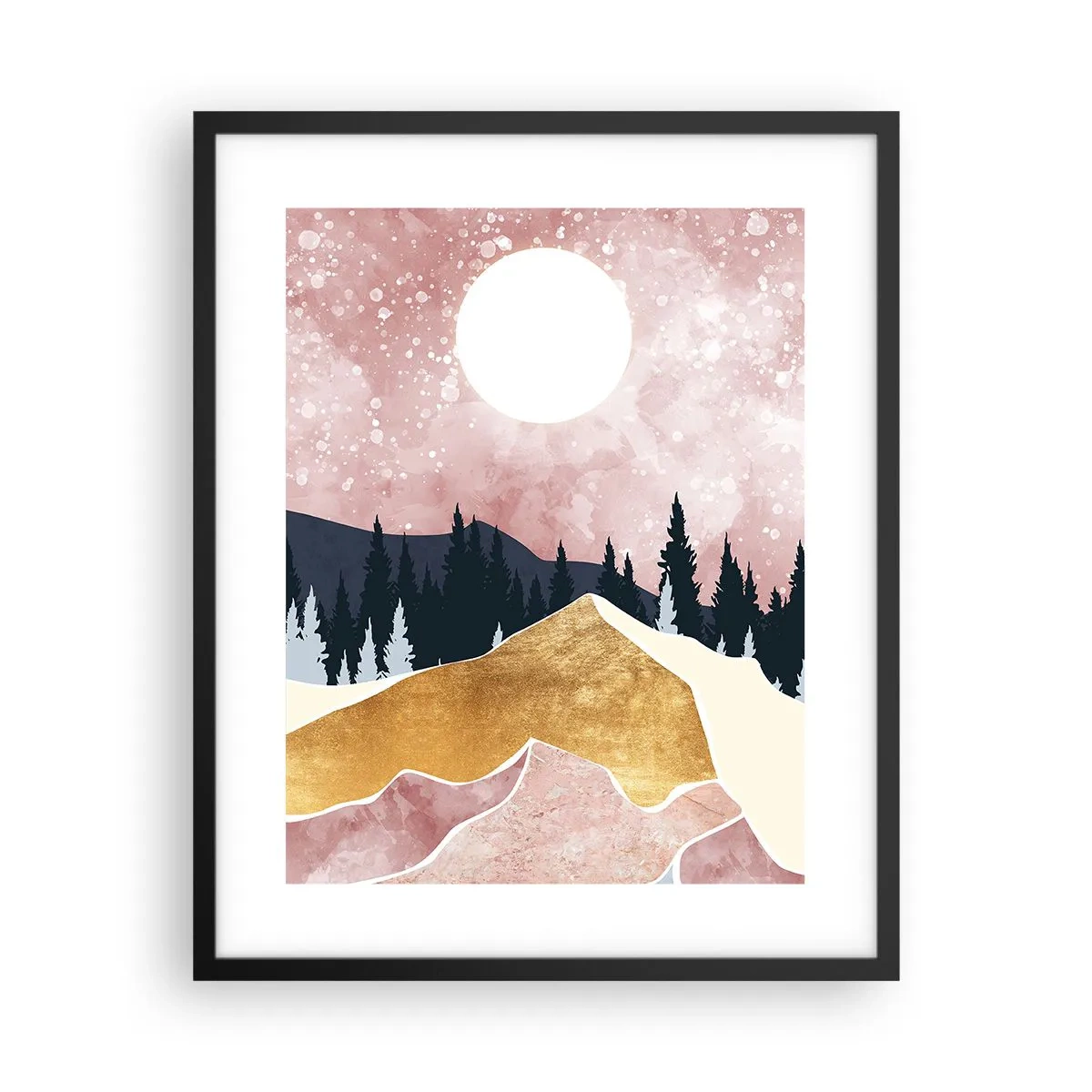 Poster in een zwarte lijst - Nachtwacht - 40x50 cm