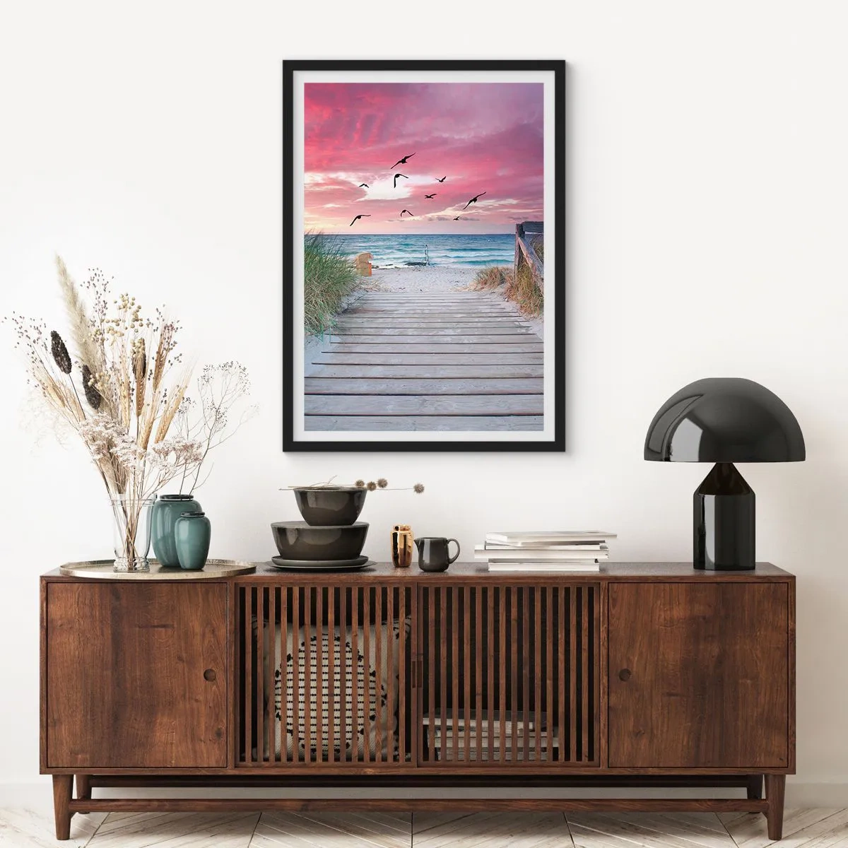 Poster in een zwarte lijst - Baltische indruk - 40x50 cm