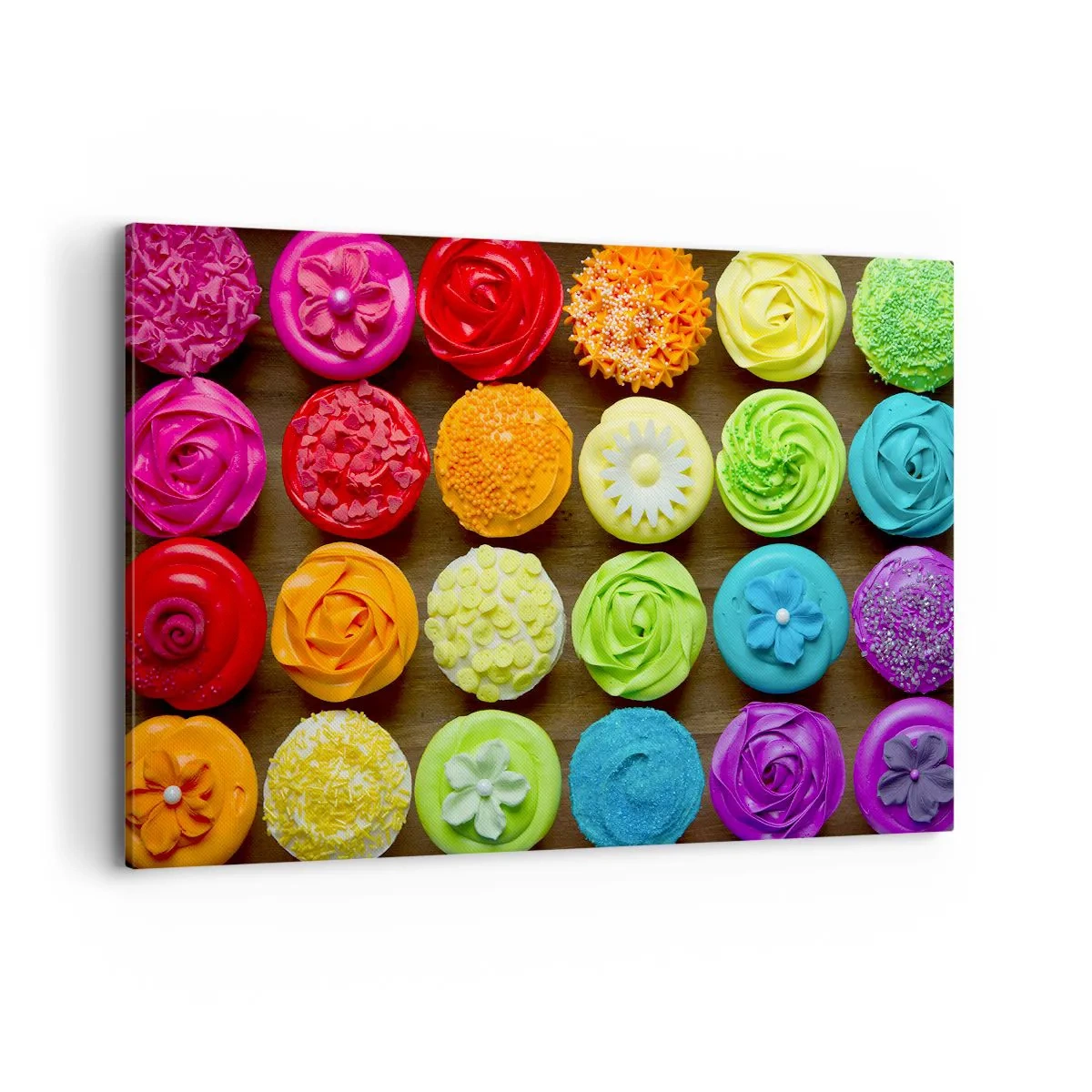 Schilderen op canvas - Elk anders - allemaal lekker  - 120x80 cm