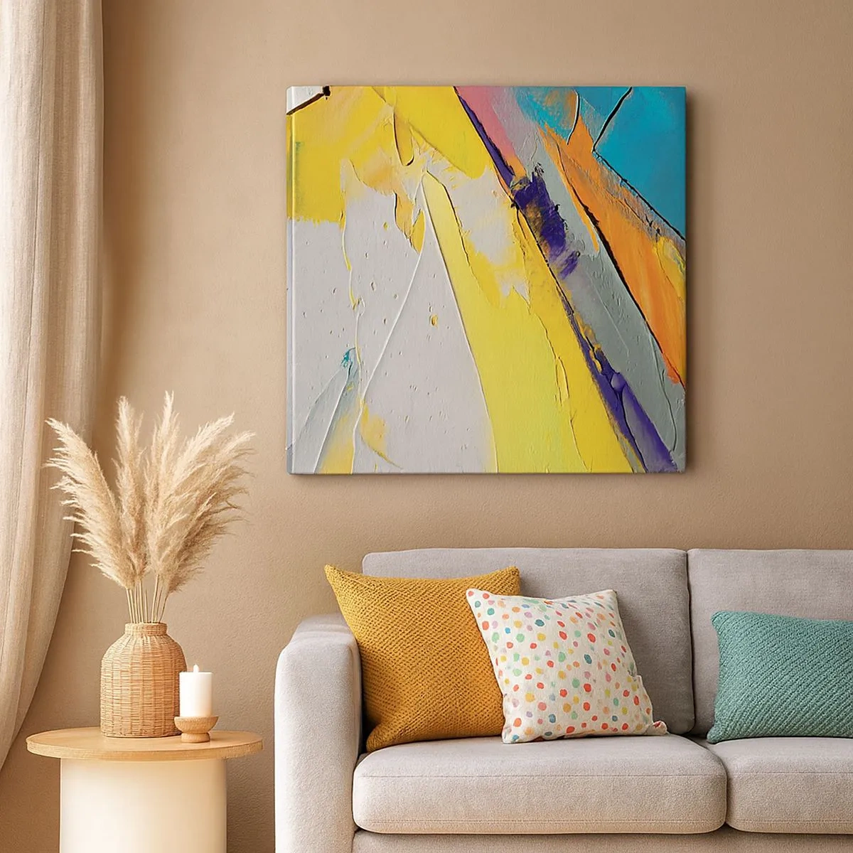 Schilderen op canvas - De anatomie van licht - 30x30 cm