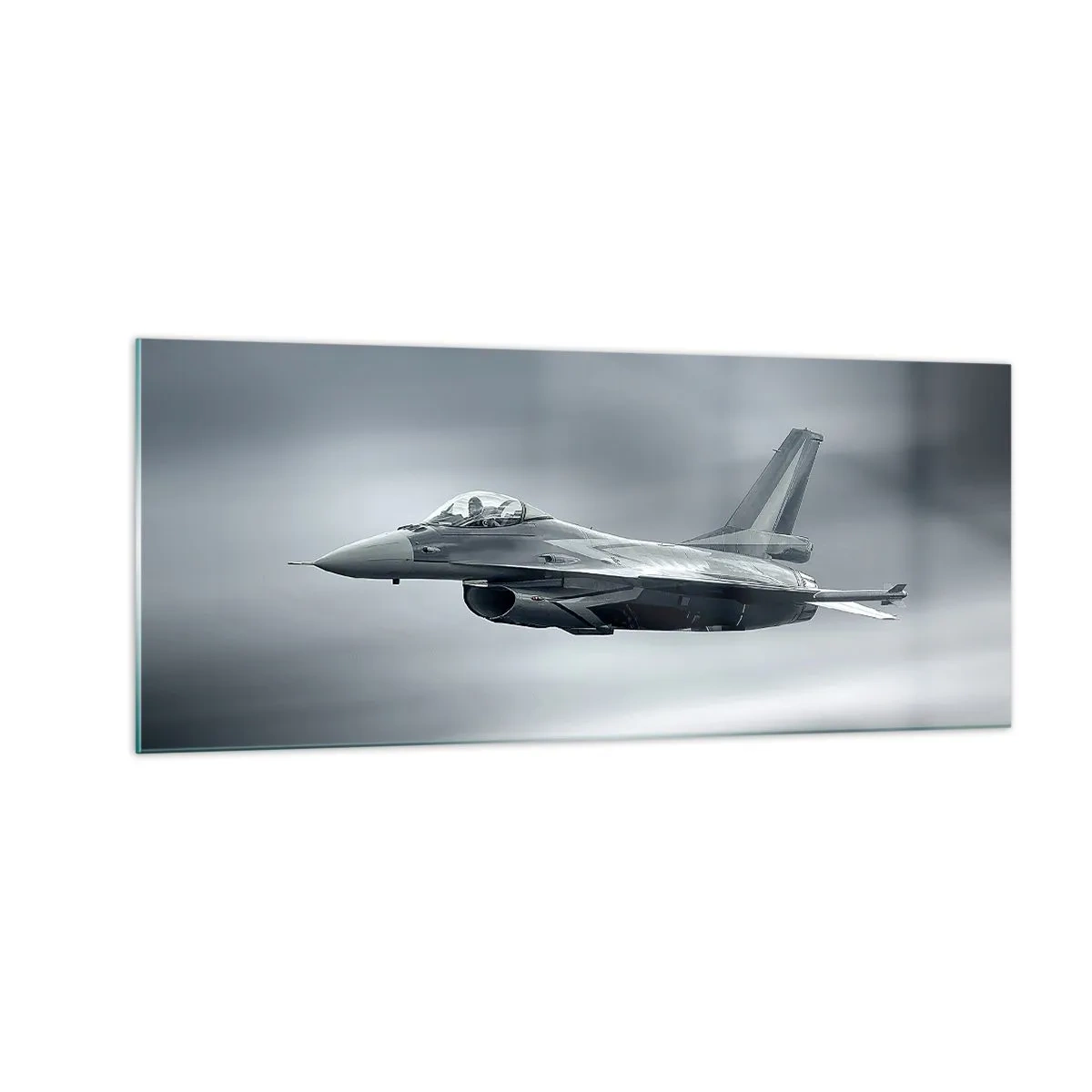 Schilderen op glas - Ga je de handschoen toewerpen? - 100x40 cm