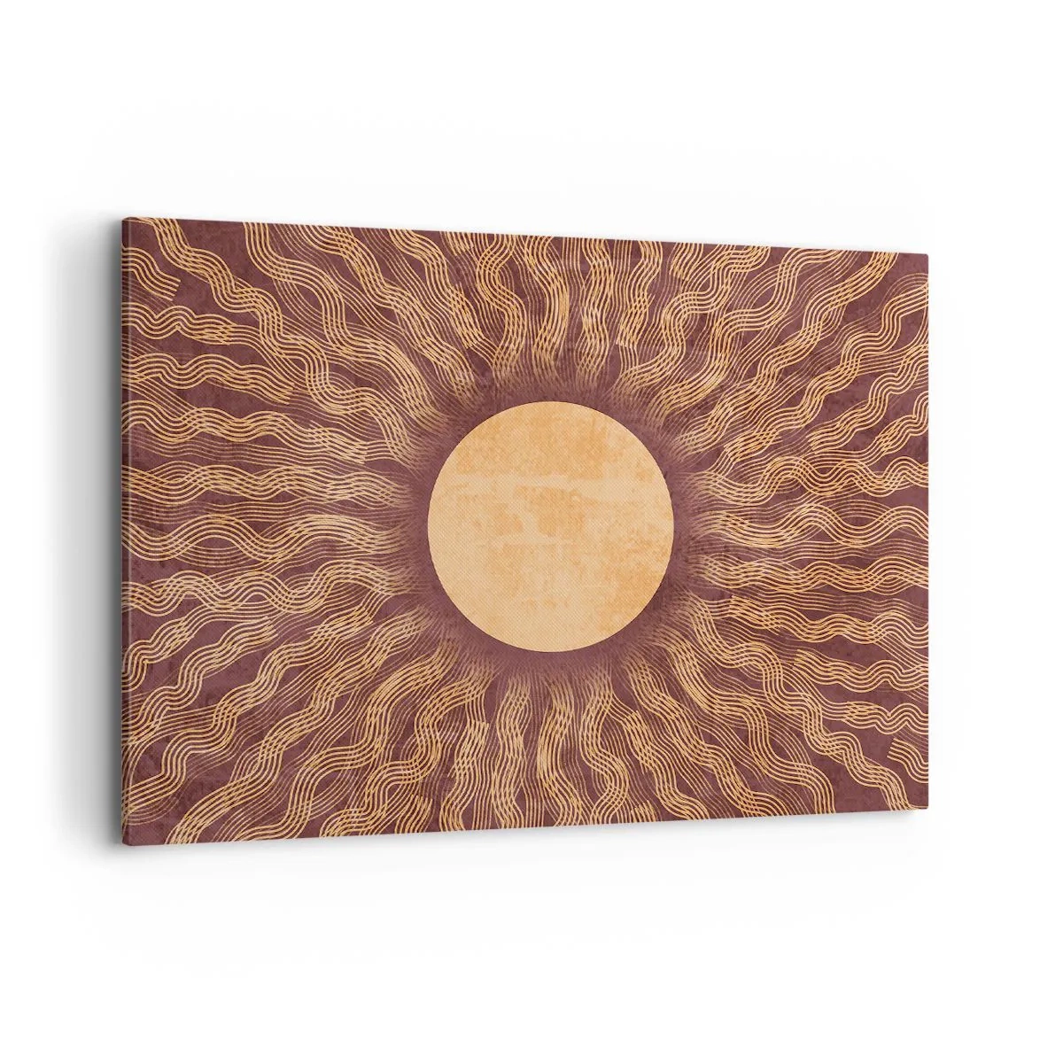 Schilderen op canvas - Zon icoon - 100x70 cm