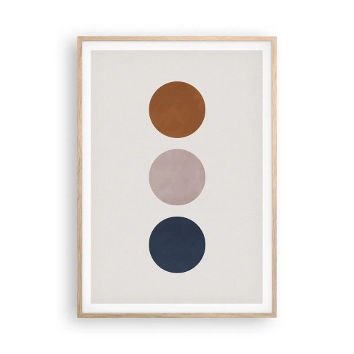 Een poster in een licht eiken lijst - Een symbool van uitmuntendheid - 70x100 cm