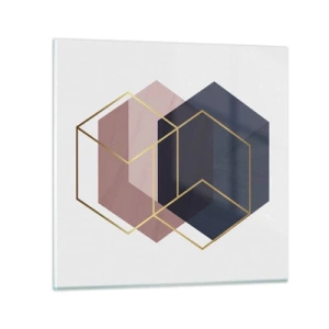 Schilderen op glas - De kracht van eenvoud - 40x40 cm