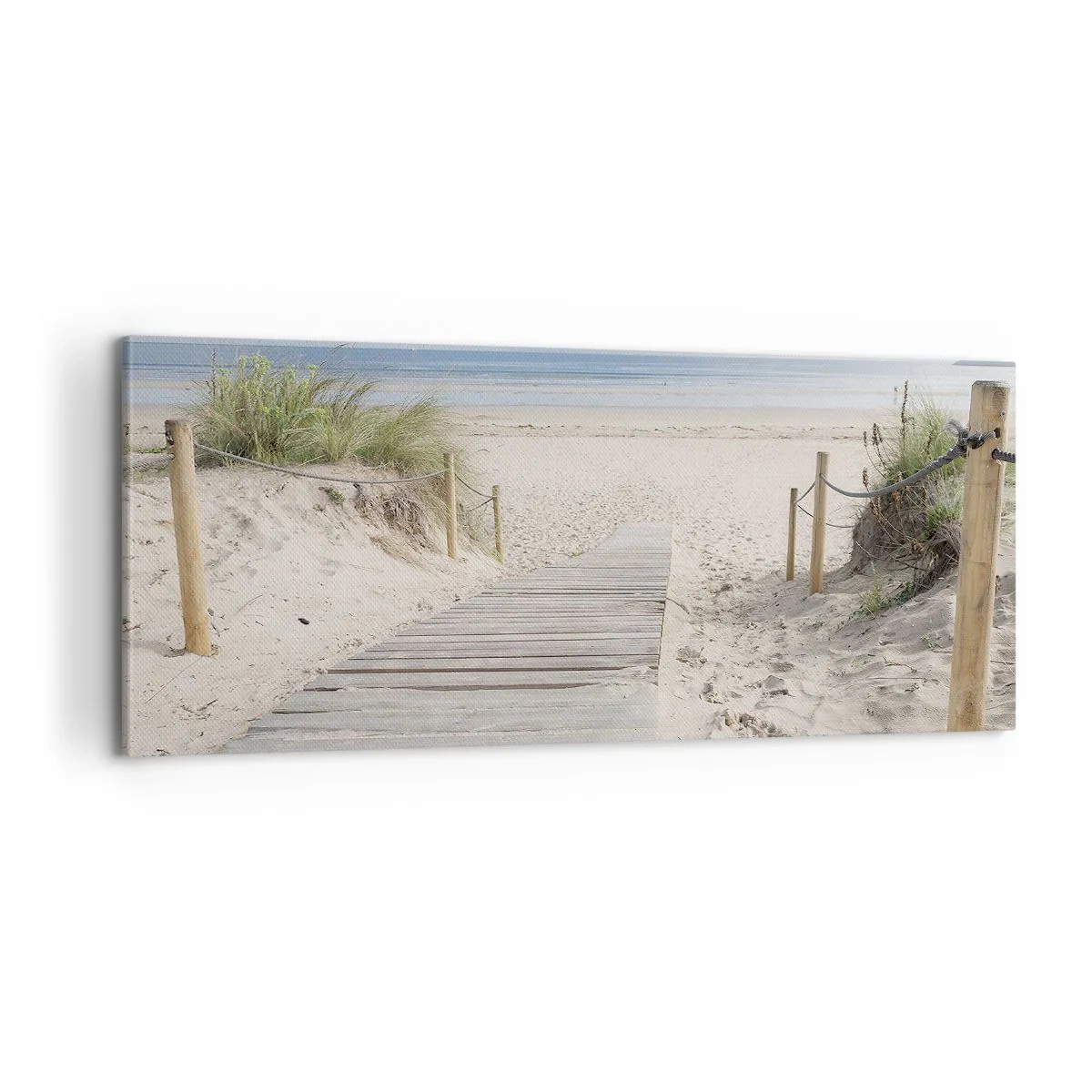 Schilderen op canvas - naar de horizon - 100x40 cm