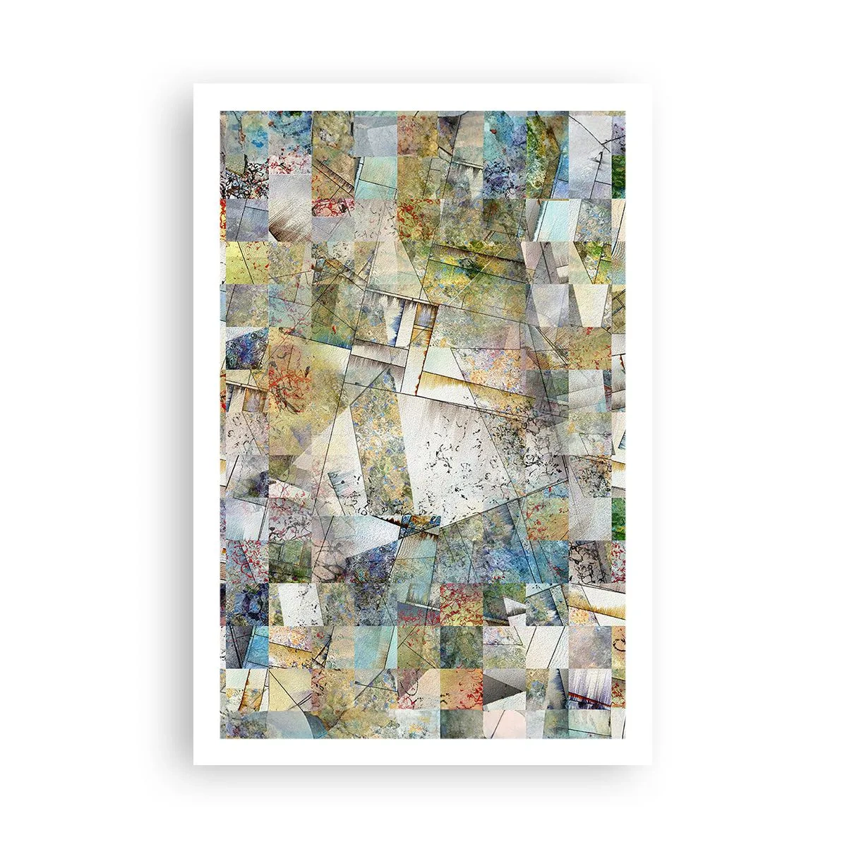Poster - Geometrische schuifeling - 61x91 cm