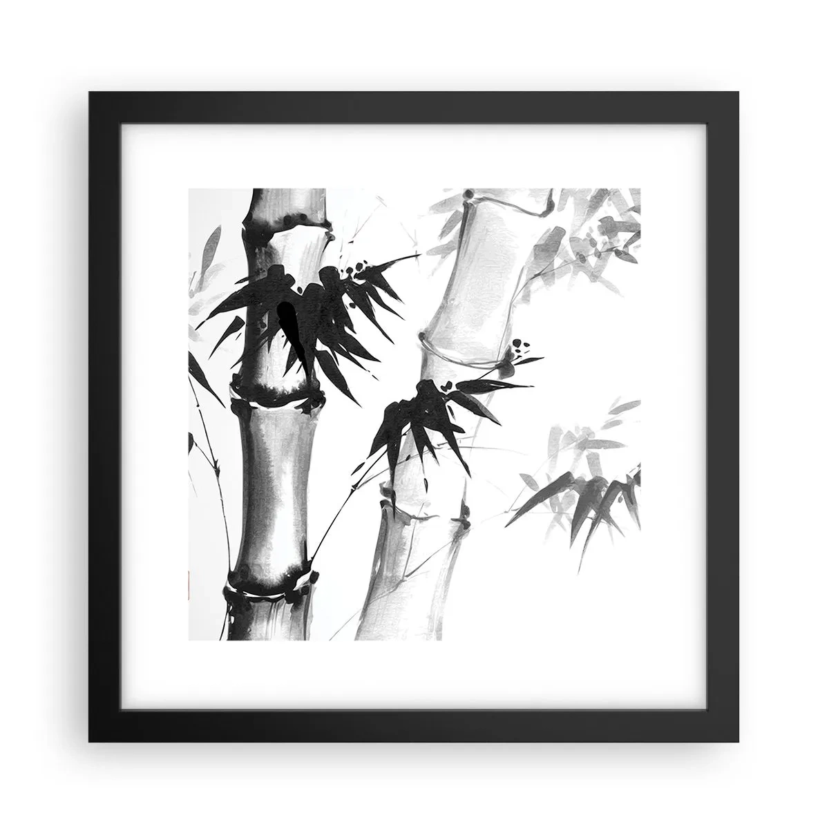 Poster in een zwarte lijst - Close-up op het oosten - 30x30 cm