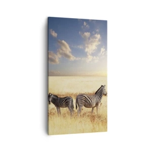 Schilderen op canvas - Ga weg, verstoor onze vrede niet - 45x80 cm