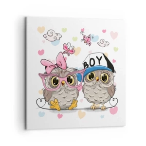 Schilderen op canvas - Laten we liefde maken! - 60x60 cm