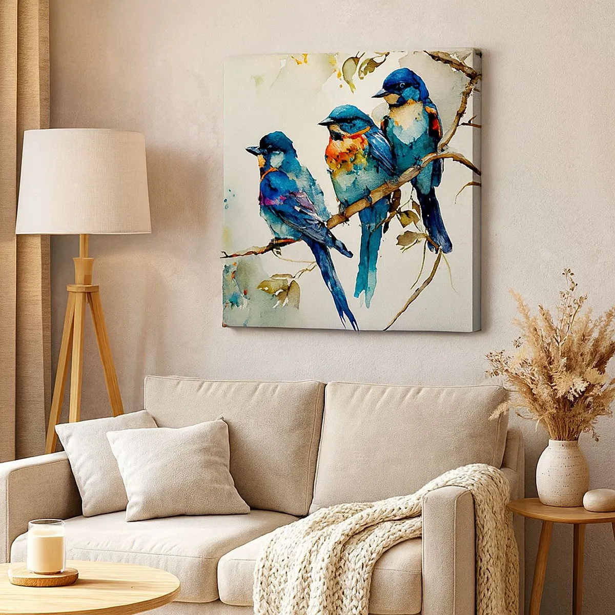 Schilderen op canvas - Is hij boos geworden? - 30x30 cm