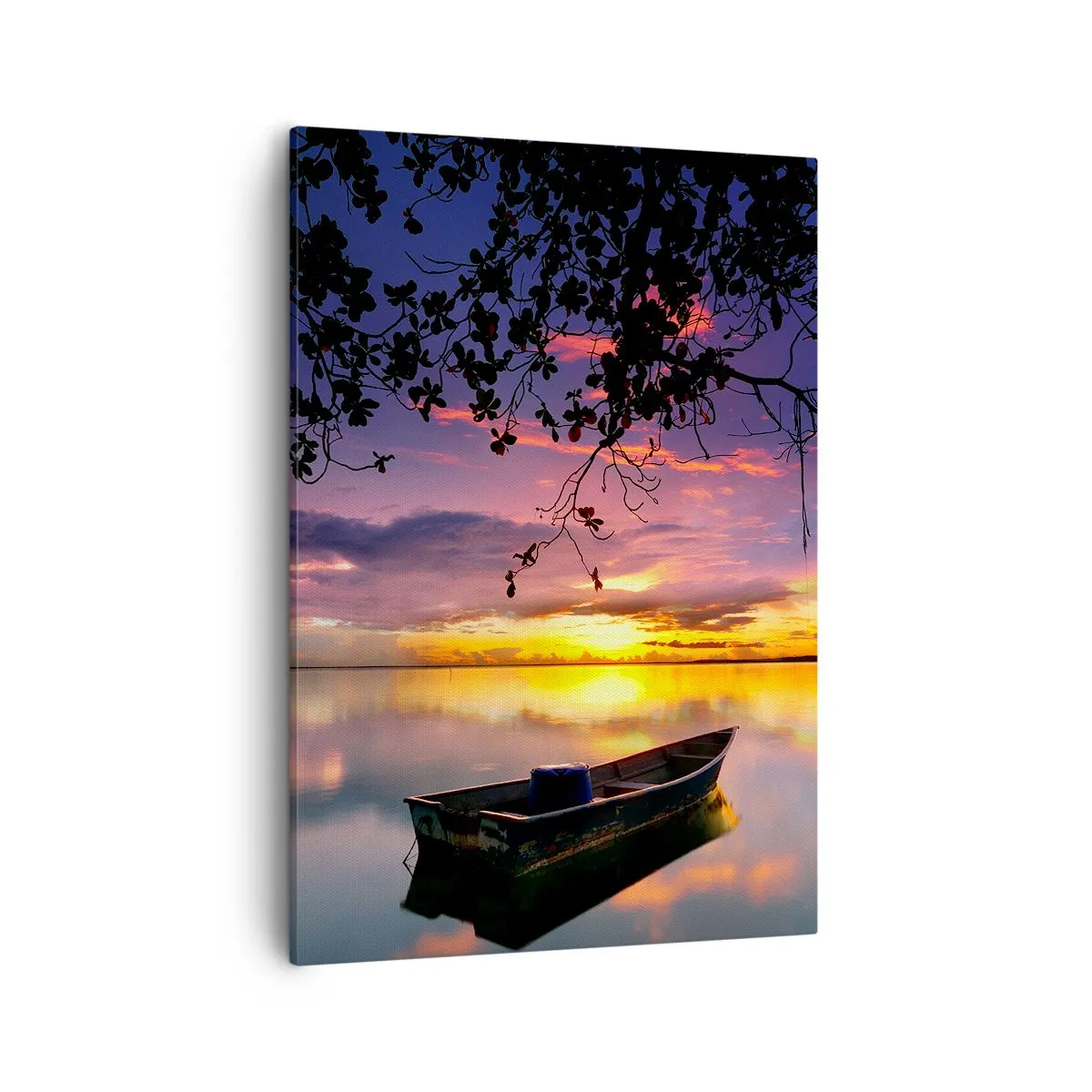 Schilderen op canvas - "Je lijkt midden in de lucht te hangen..." - 50x70 cm